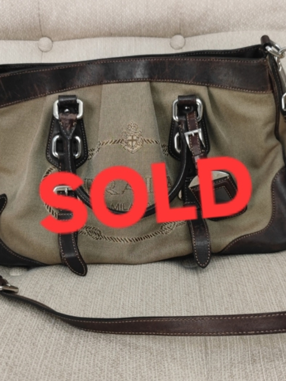 ON HOLD! Prada Crossbody Canvas Bag